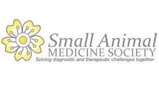 Small Animal Medicine Society logo. Solving diagnostic and therapeutic challenges togetehr