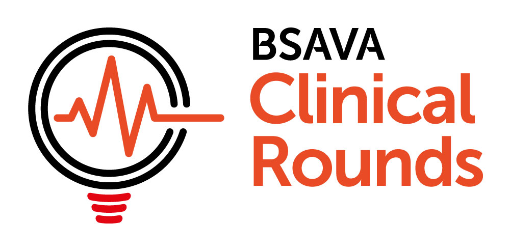 BSAVA Clinical Rounds logo. A veterinary webinar for your CPD training