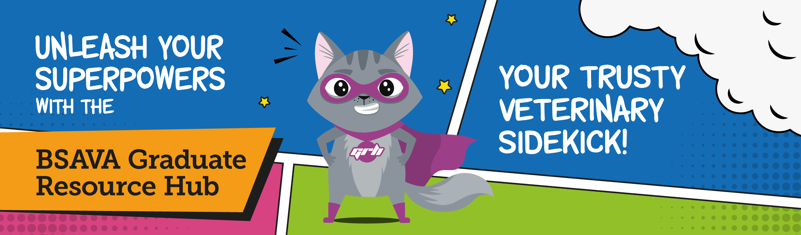 Graduate Resource Hub banner. Your trusty veterinary sidekick
